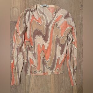 Vintage Caroline Fashion Paris Sweater in Pastel Hues